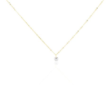 Collier Or Jaune Emilee Oxyde De Zirconium - Colliers Enfant | Histoire d’Or