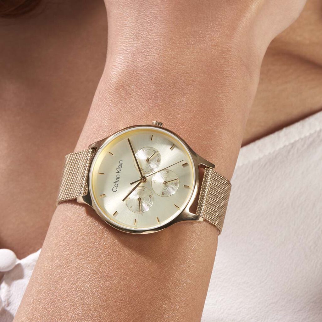 Montre Calvin Klein Timeless Multi Champagne - Montres Femme | Histoire d’Or