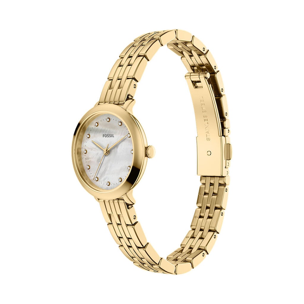 Montre Fossil Heidi Nacre Blanche - Montres Femme | Histoire d&rsquo;Or