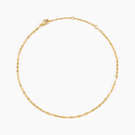 Cha&icirc;ne De Cheville Athena Acier Jaune - Cha&icirc;nes de cheville Femme | Histoire d&rsquo;Or
