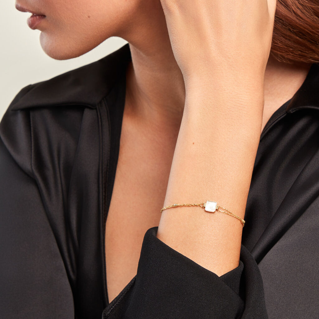 Bracelet Caron Or Jaune Nacre - Bracelets Femme | Histoire d’Or