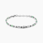 Bracelet Cliff Acier Gris Aventurine H&eacute;matite Oxyde De Zirconium - Bracelets Homme | Histoire d&rsquo;Or