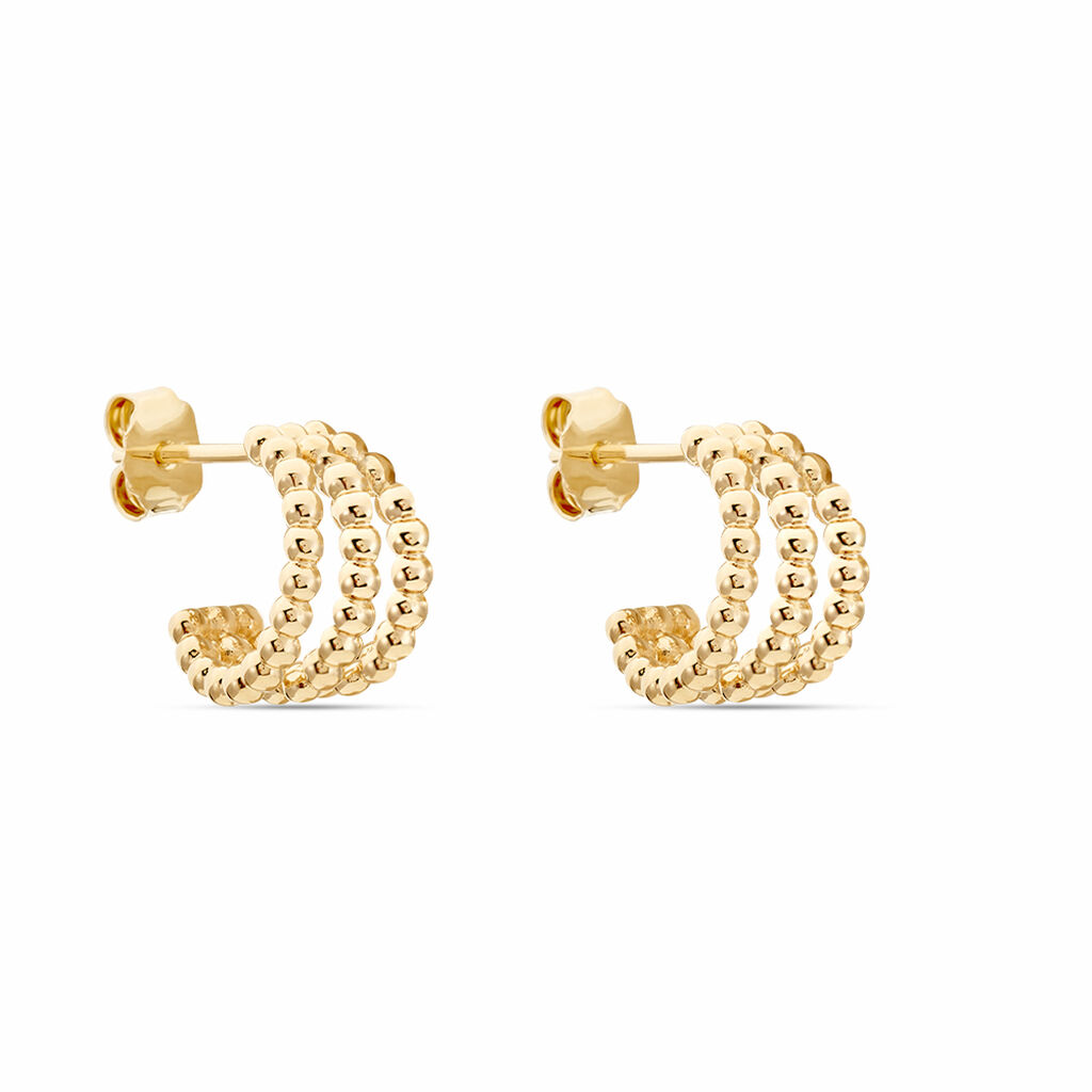 Créoles Solly Plaqué Or Jaune - Boucles d'oreilles créoles Femme | Histoire d’Or