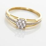 Bague Katherina Or Jaune Diamant - Bagues avec pierre Femme | Histoire d&rsquo;Or