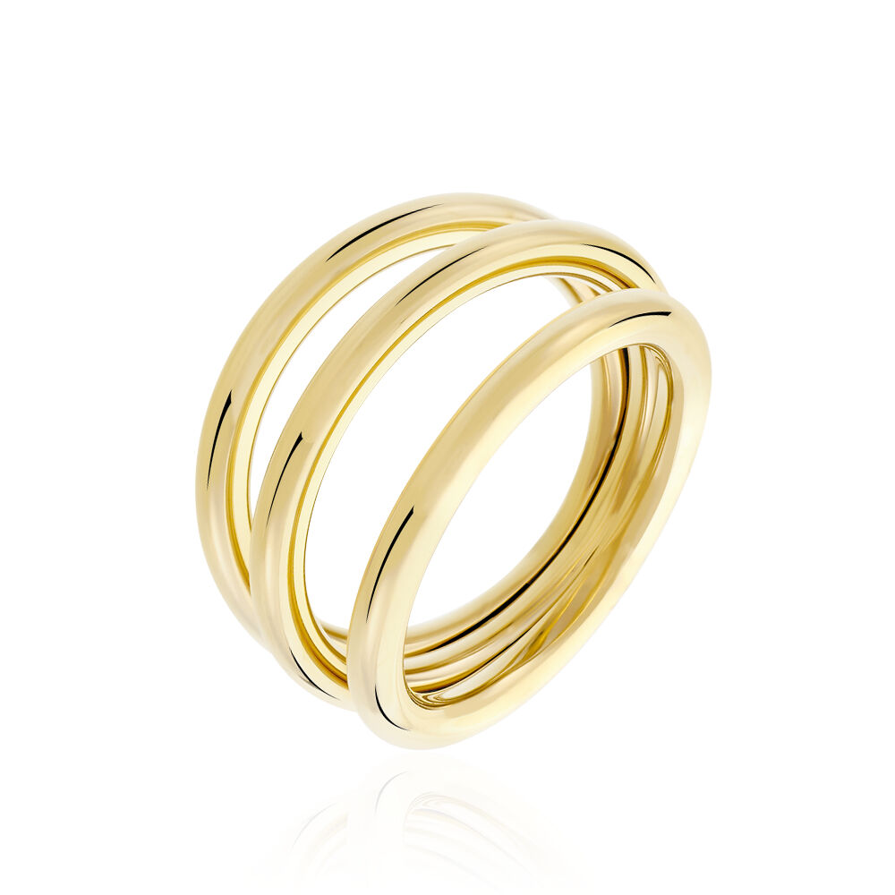 Bague acier jaune clearance