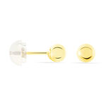 Boucles D'oreilles Puces Fidelia Boule Or Jaune - Clous d'oreilles Femme | Histoire d&rsquo;Or