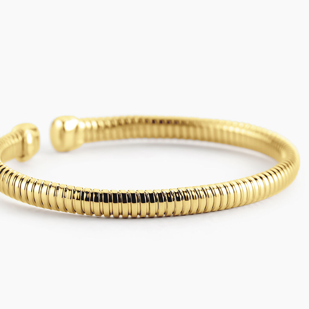 Bracelet Jonc Allure Argent Jaune - Bracelets joncs Femme | Histoire d&rsquo;Or