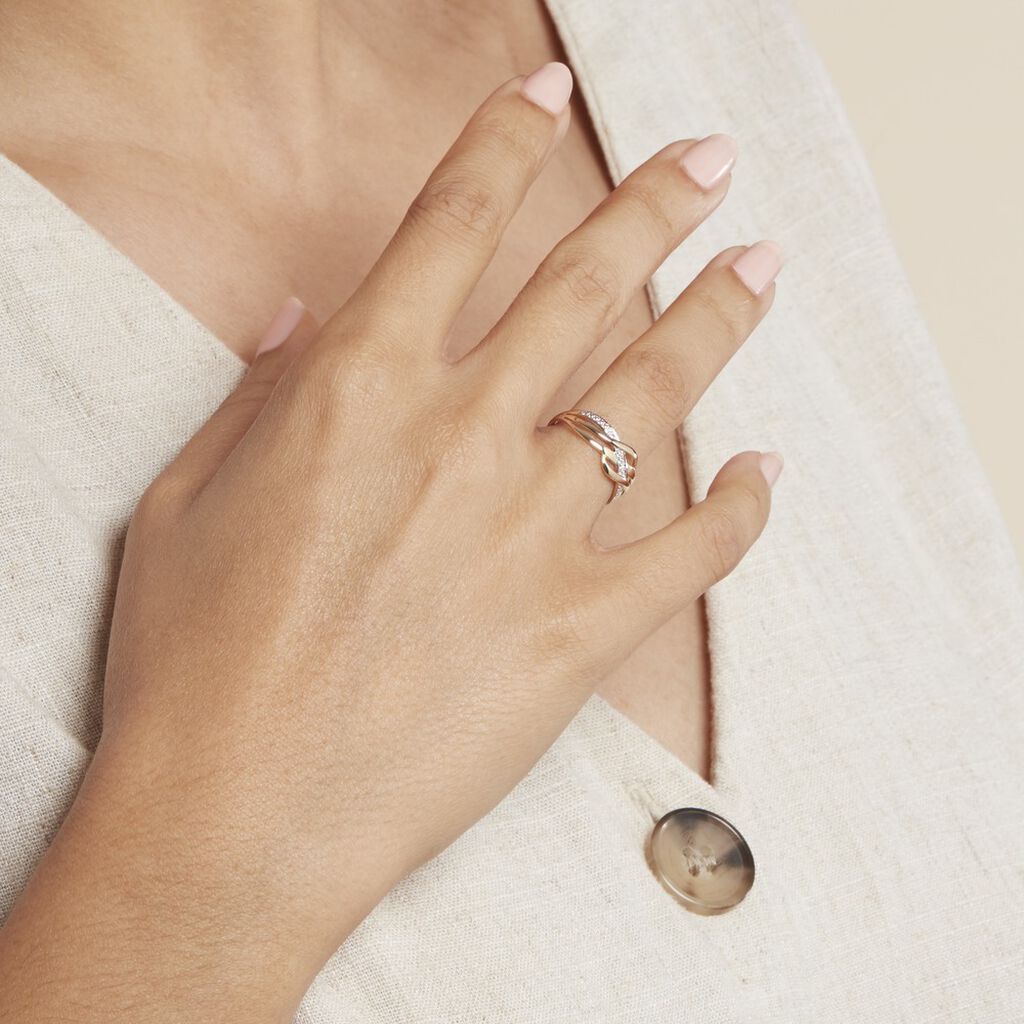 Bague Assa Or Jaune Diamants - Bagues avec pierre Femme | Histoire d’Or