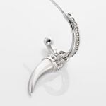 Cr&eacute;ole Unitaire Argent Blanc Ancelin Oxydes De Zirconium - Piercings d'oreilles Femme | Histoire d&rsquo;Or