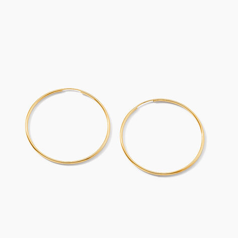 Cr&eacute;oles Dominae Flexible Or Jaune - Boucles d'oreilles cr&eacute;oles Femme | Histoire d&rsquo;Or