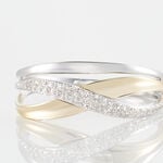 Bague Nene Or Bicolore Diamant - Bagues avec pierre Femme | Histoire d&rsquo;Or