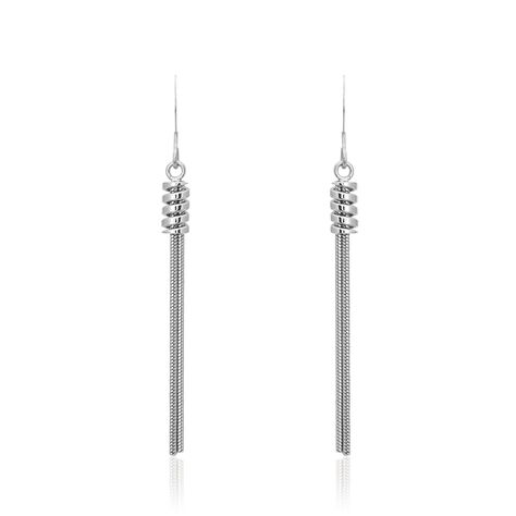 Boucles D'oreilles Pendantes Amaryllis Argent Blanc - Boucles d'oreilles fantaisie Femme | Histoire d’Or