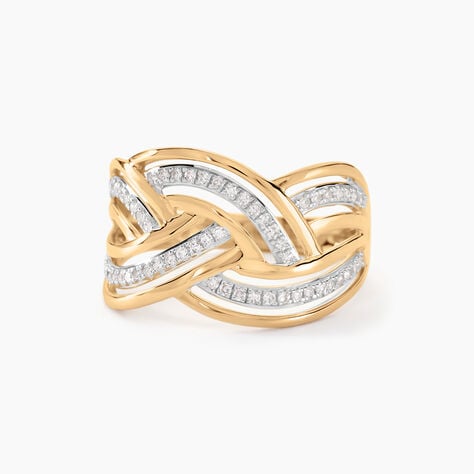 Bague Leopoldine Or Jaune Diamant - Bagues avec pierre Femme | Histoire d’Or