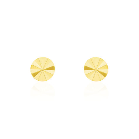 Boucles D'oreilles Puces Or Jaune - Clous d'oreilles Femme | Histoire d’Or
