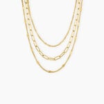 Collier Abiel Acier Dor&eacute; - Colliers doubles et triples cha&icirc;nes Femme | Histoire d&rsquo;Or