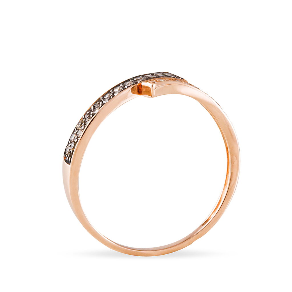 Bague Amelie Or Rose Rubis Et Diamant - Bagues avec pierre Femme | Histoire d’Or