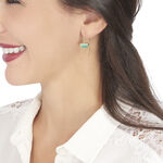 Boucles D'oreilles Pendantes Florica Or Jaune Malachite - Boucles d'oreilles pendantes Femme | Histoire d&rsquo;Or