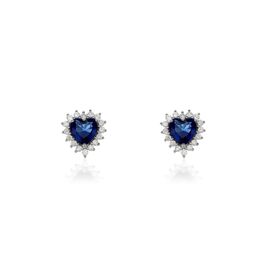 Boucles D'oreilles Puces Argent Blanc Sphinx Pierres - Boucles d'oreilles fantaisie Femme | Histoire d’Or