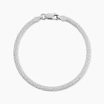 Bracelet Zoubeida Argent Blanc - Bracelets cha&icirc;ne Femme | Histoire d&rsquo;Or