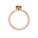 Bague Solitaire Kelvyn Argent Rose Oxyde De Zirconium - Bagues solitaires Femme | Histoire d’Or