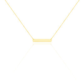 Collier Barrette Gravable Or Jaune - Cadeaux de naissance Femme | Histoire d’Or