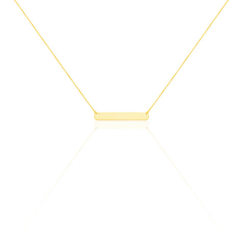 Collier Barrette Gravable Or Jaune - Cadeaux de naissance Femme | Histoire d’Or