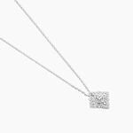 Collier Ros&eacute;e Or Blanc Diamant - Colliers Femme | Histoire d&rsquo;Or