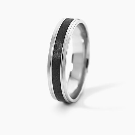 Alliance Camille Ruban Plat Or Blanc - Alliances 18 carats Unisex | Histoire d&rsquo;Or