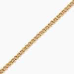 Bracelet Cordelia Maille Corde 2 Rangs Or Jaune - Bracelets cha&icirc;ne Femme | Histoire d&rsquo;Or