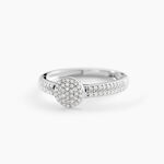 Bague Lisyae Or Blanc Diamants - Bagues avec pierre Femme | Histoire d&rsquo;Or