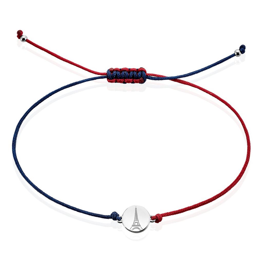 Bracelet French Twist Argent Blanc