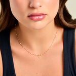 Collier Krystle Argent Dor&eacute; A L'Or 750/1000 - Bijoux sans pierre Femme | Histoire d&rsquo;Or