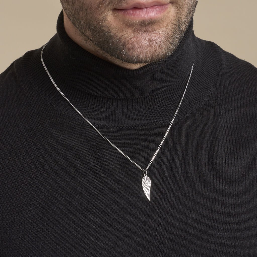Collier Angyalka Acier Blanc - Colliers fantaisie Homme | Histoire d’Or