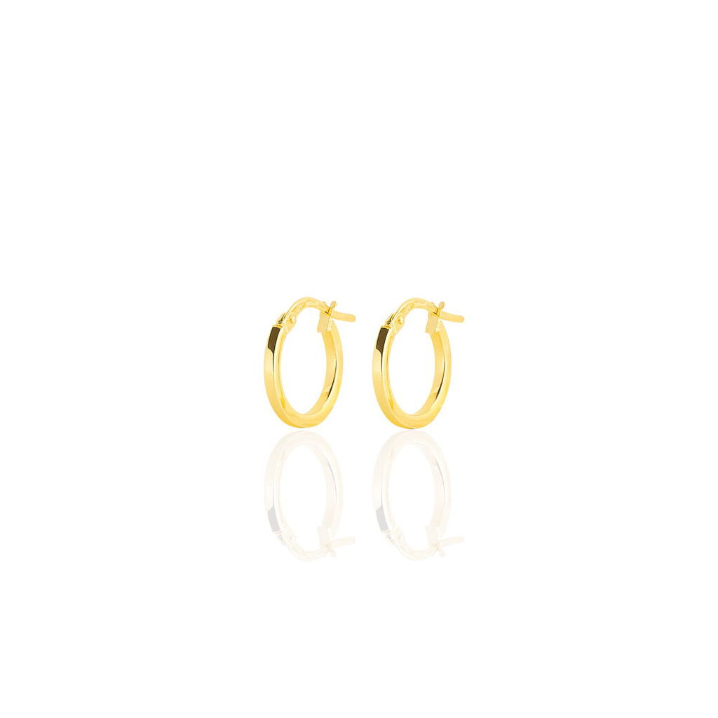 Créoles Thyrza Or Jaune - Boucles d'oreilles créoles Femme | Histoire d’Or