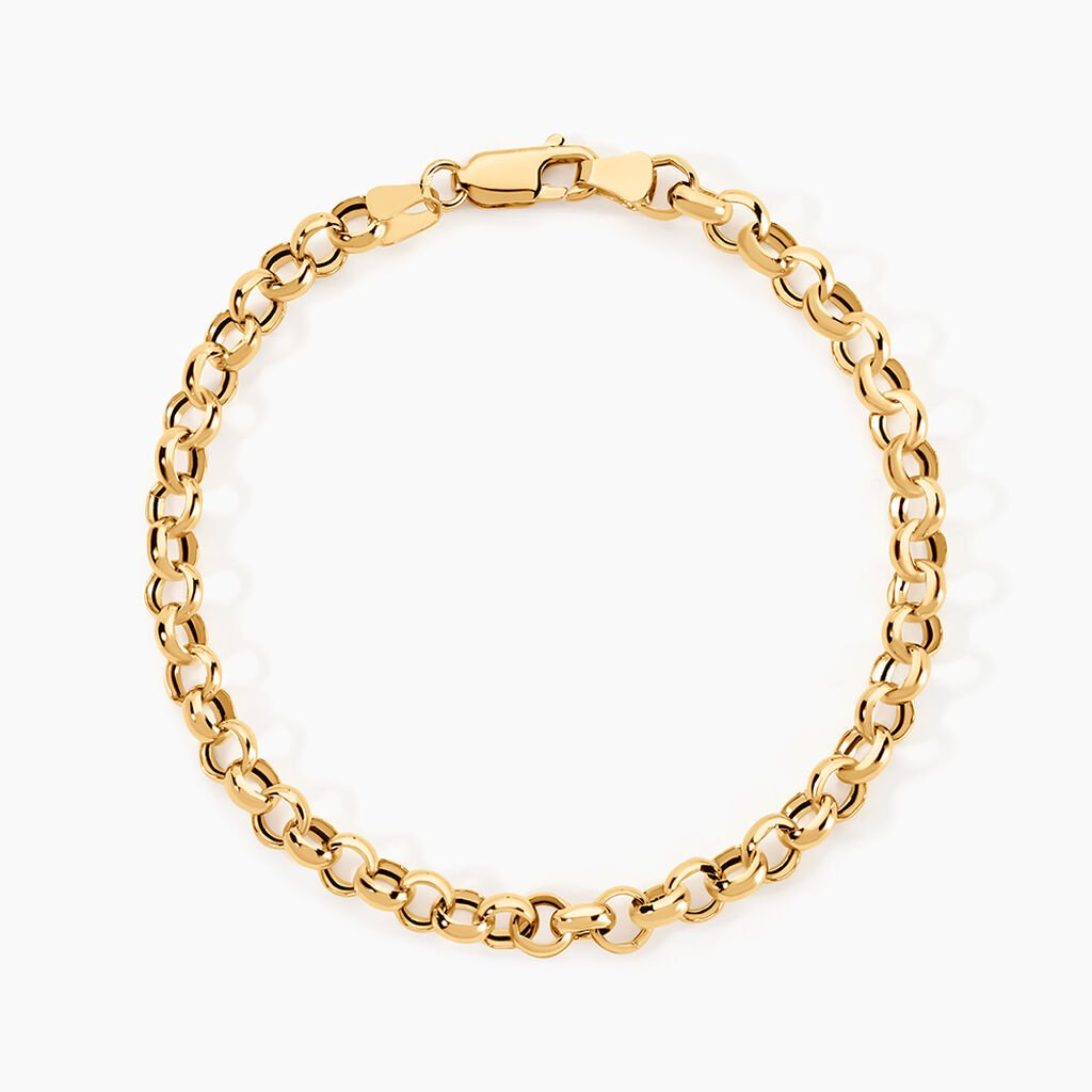 Bracelet Jodie Maille Jaseron Or Jaune - Bracelets chaîne Femme | Histoire d’Or