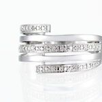 Bague Eleonore Or Blanc Diamant - Bagues avec pierre Femme | Histoire d&rsquo;Or