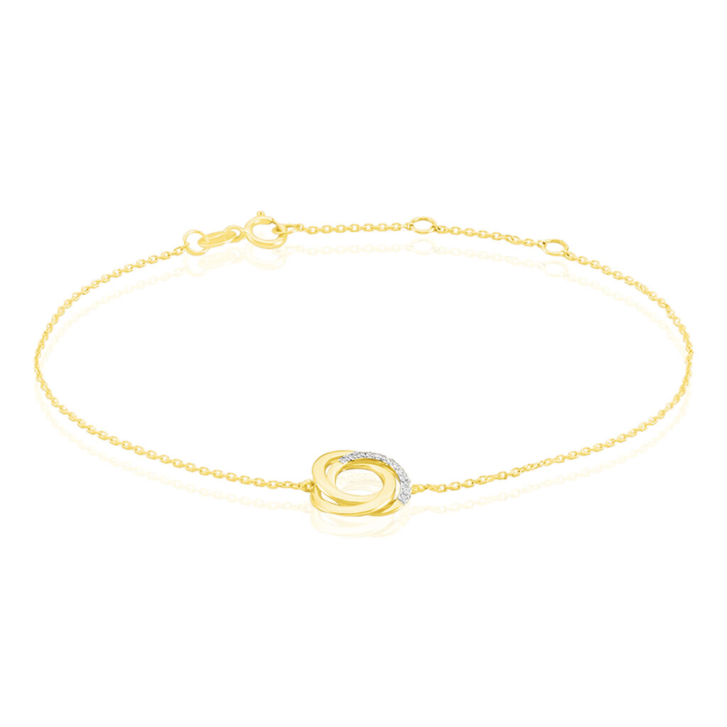 Bracelet Syrena Or Jaune Diamant