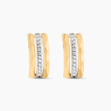 Boucles D'oreilles Pendantes Allyson Or Jaune Oxyde De Zirconium - Boucles d'oreilles pendantes Femme | Histoire d’Or