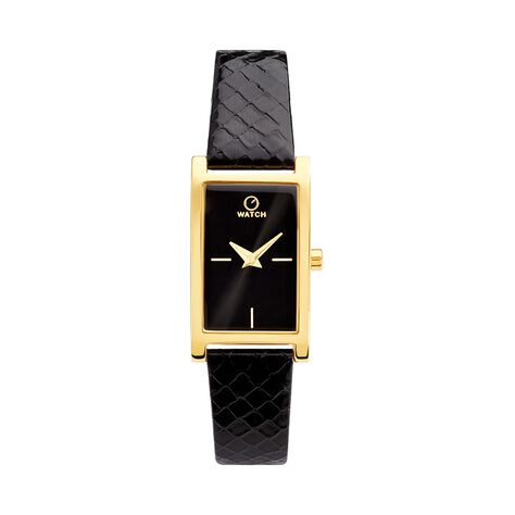 Montre O Watch Oblong Noir - Montres Femme | Histoire d&rsquo;Or