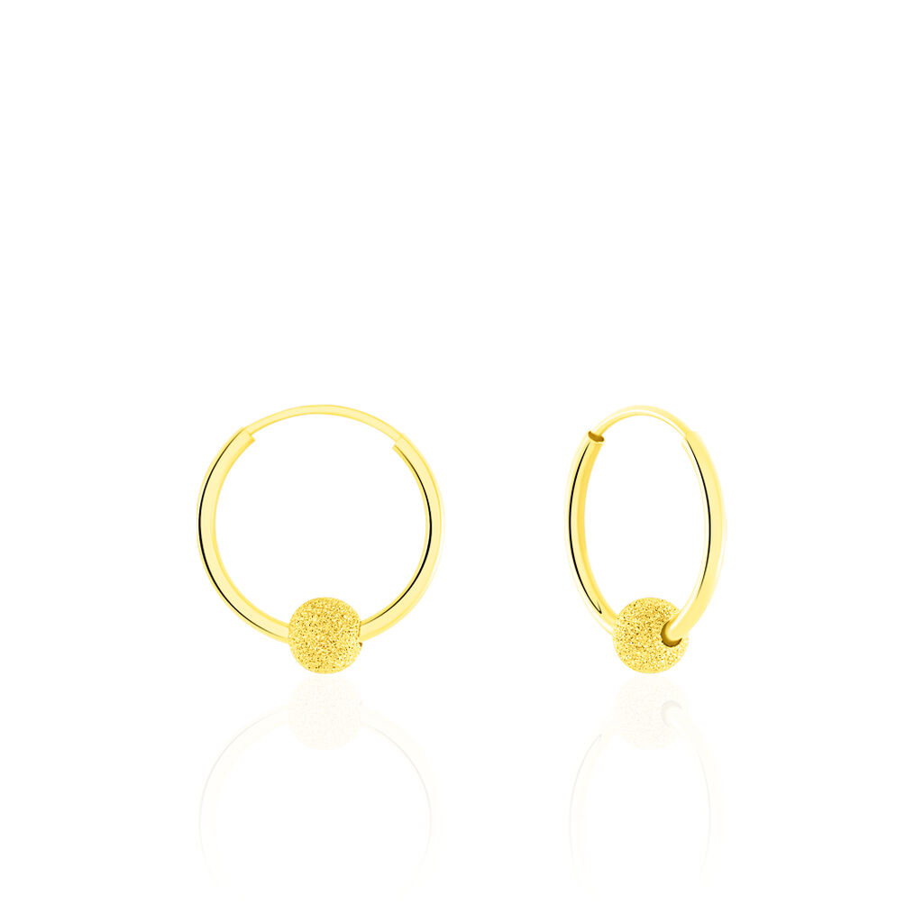 Créoles Ariel Or Jaune - Boucles d'oreilles créoles Femme | Histoire d’Or