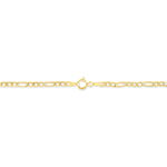 Bracelet Or Jaune Cam&eacute;o Maille Altern&eacute;e 1/3 - Bracelets cha&icirc;ne Femme | Histoire d&rsquo;Or