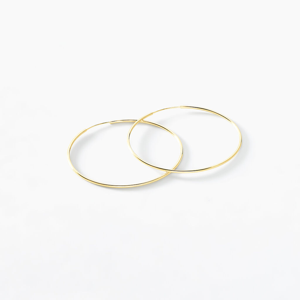 Créoles Muses Or Jaune - Boucles d'oreilles créoles Femme | Histoire d’Or