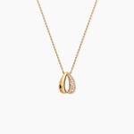 Collier Shiny Bold Plaqu&eacute; Or Jaune Oxyde De Zirconium - Bijoux avec pierres Femme | Histoire d&rsquo;Or