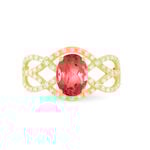 Bague Tina Or Jaune Rubis Et Diamant - Bagues solitaires Femme | Histoire d&rsquo;Or