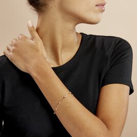 Bracelet Kaelig Plaque Or Jaune Oxyde De Zirconium - Bracelets fantaisie Femme | Histoire d’Or