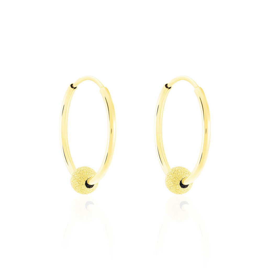 Créoles Ariel Or Jaune - Boucles d'oreilles créoles Femme | Histoire d’Or