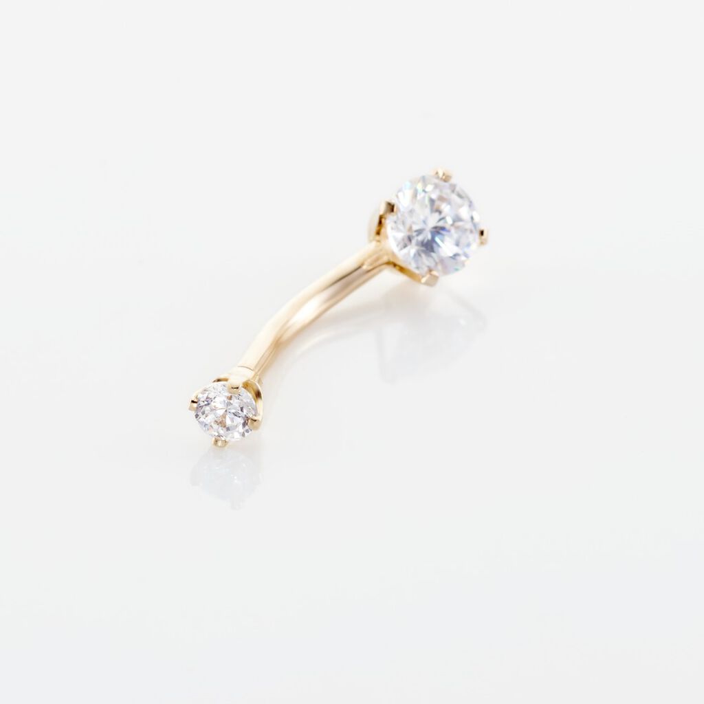 Piercing Anthemis Or Jaune Oxyde - Piercing Nombril Femme | Histoire d&rsquo;Or