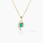 Collier Emotion Or Jaune Emeraude Diamant - Colliers Femme | Histoire d&rsquo;Or