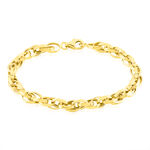 Bracelet Aaron Maille Fantaisie Or Jaune - Bracelets cha&icirc;ne Femme | Histoire d&rsquo;Or