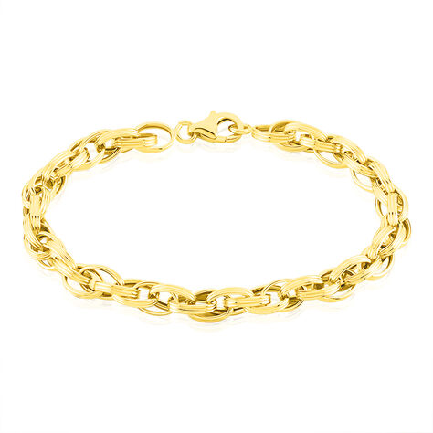 Bracelet Aaron Maille Fantaisie Or Jaune - Bracelets cha&icirc;ne Femme | Histoire d&rsquo;Or